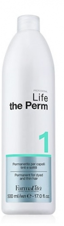 изображение Farmavita / Хим. завивка для окрашенных и тонких волос Life The Perm 1, 500 мл. от магазина nsk-cosmetics.ru